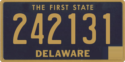 DE license plate 242131