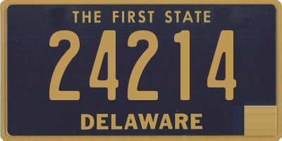 DE license plate 24214