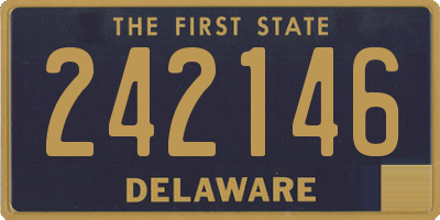DE license plate 242146