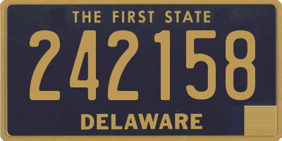 DE license plate 242158