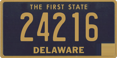 DE license plate 24216
