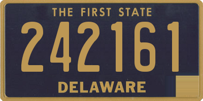 DE license plate 242161