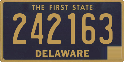 DE license plate 242163