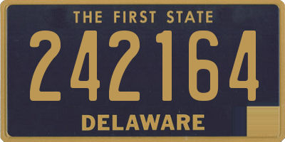 DE license plate 242164