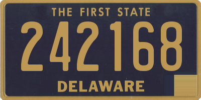 DE license plate 242168
