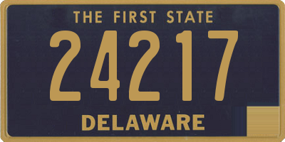 DE license plate 24217