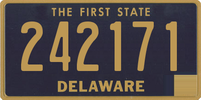 DE license plate 242171