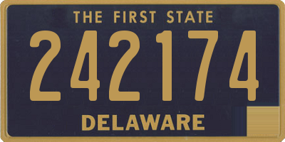 DE license plate 242174