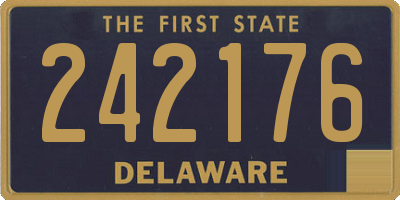DE license plate 242176