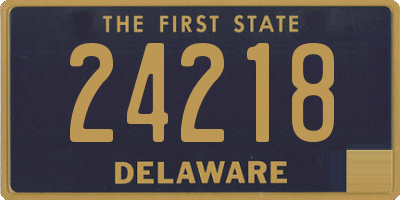DE license plate 24218