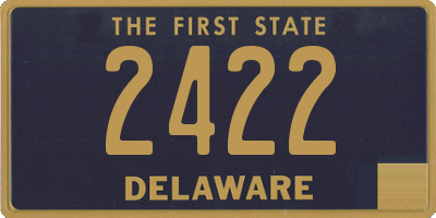 DE license plate 2422