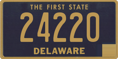 DE license plate 24220