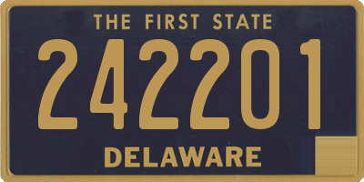 DE license plate 242201