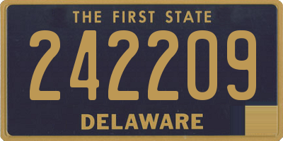 DE license plate 242209