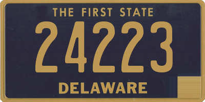 DE license plate 24223