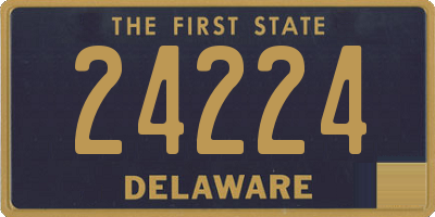 DE license plate 24224