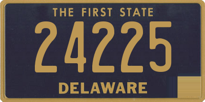 DE license plate 24225