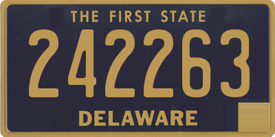DE license plate 242263
