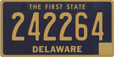 DE license plate 242264