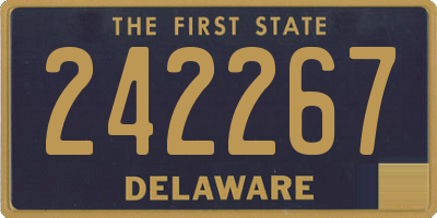 DE license plate 242267