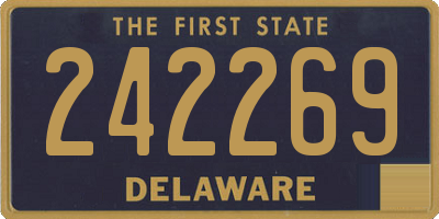 DE license plate 242269