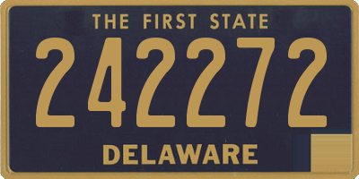 DE license plate 242272
