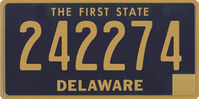 DE license plate 242274