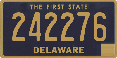 DE license plate 242276