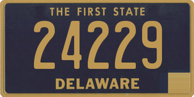 DE license plate 24229