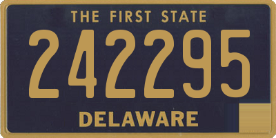 DE license plate 242295