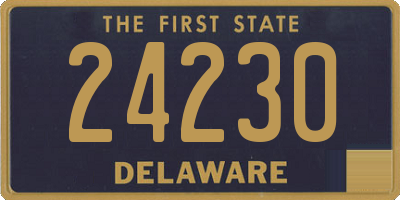 DE license plate 24230