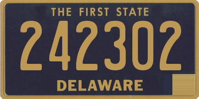 DE license plate 242302