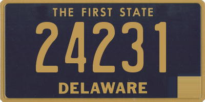 DE license plate 24231