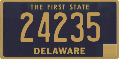 DE license plate 24235