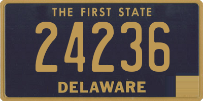 DE license plate 24236