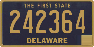 DE license plate 242364