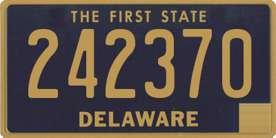 DE license plate 242370
