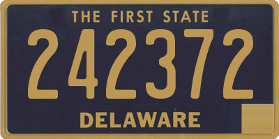 DE license plate 242372