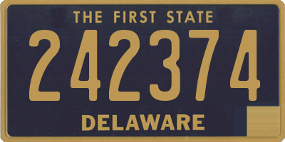 DE license plate 242374