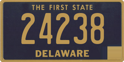 DE license plate 24238