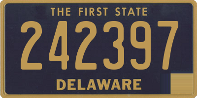 DE license plate 242397