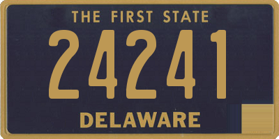 DE license plate 24241