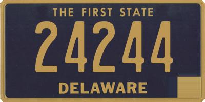 DE license plate 24244