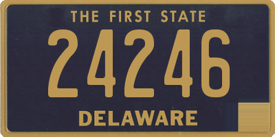 DE license plate 24246