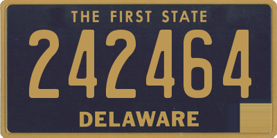 DE license plate 242464