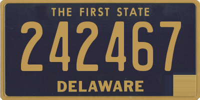 DE license plate 242467
