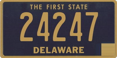 DE license plate 24247