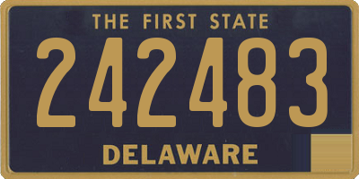 DE license plate 242483