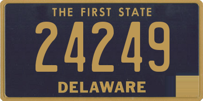 DE license plate 24249