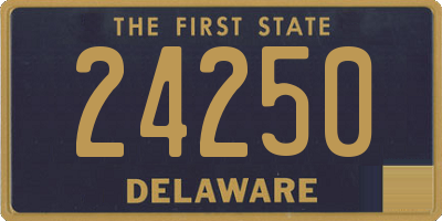 DE license plate 24250